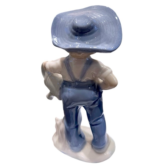 Vintage LEGO Japan Porcelain Boy with Watering Can Flower Figurine 4.75" Tall - Picture 10 of 12